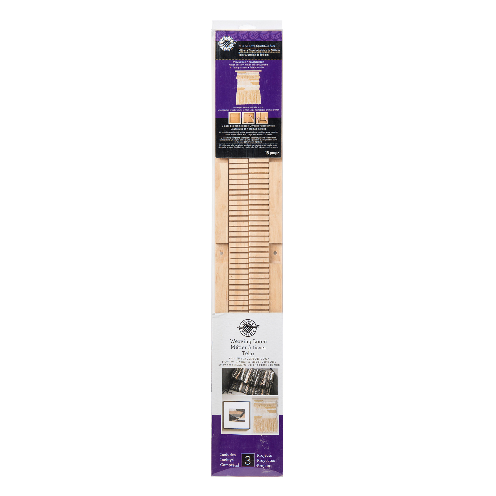 20" Adjustable Weaving Loom By Loops & Threads