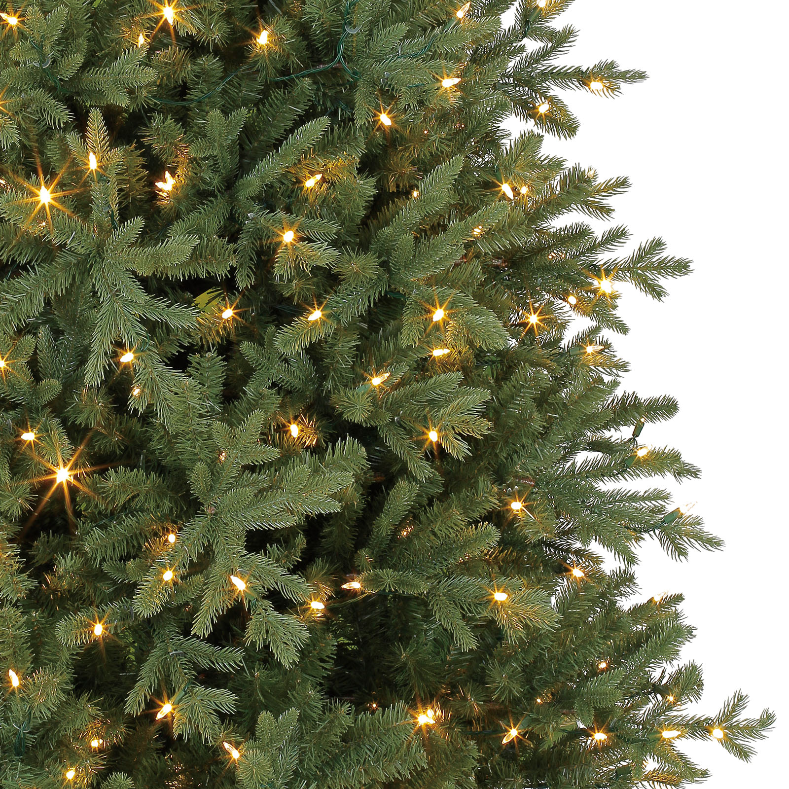 7.5 Ft. Pre-Lit Hinged Victoria Spruce Full Artificial Christmas Tree ...