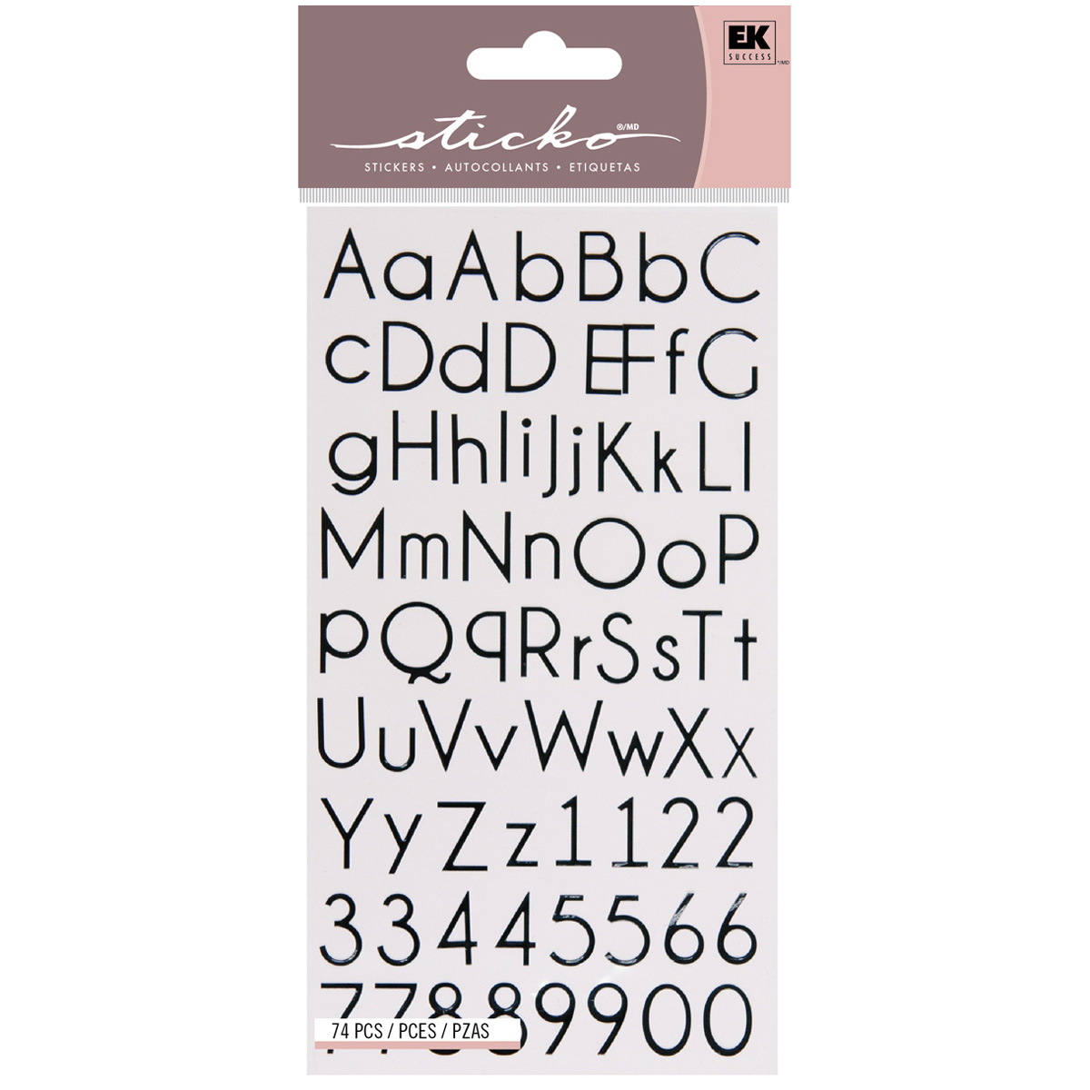 Sticko® Thin Upright Alphabet Stickers