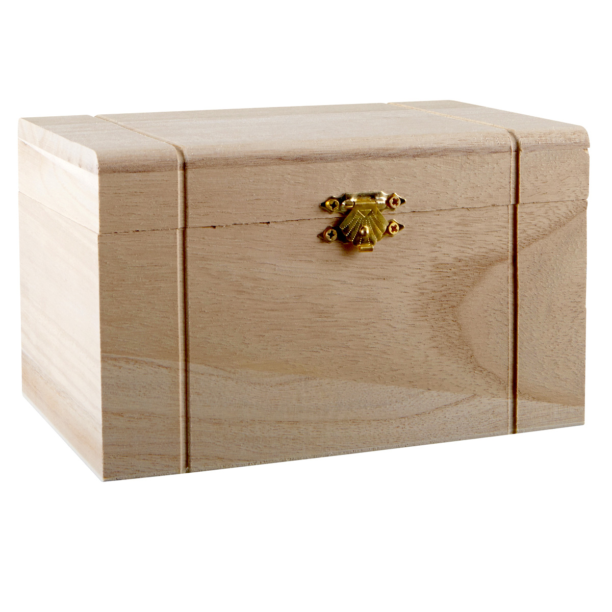 Artminds™ Wooden Hinged Box, Large