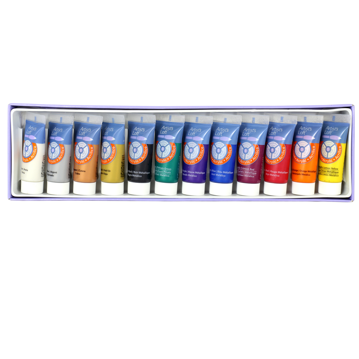 Artist's Loft® Metallic Acrylic Paint Set, 12 Count