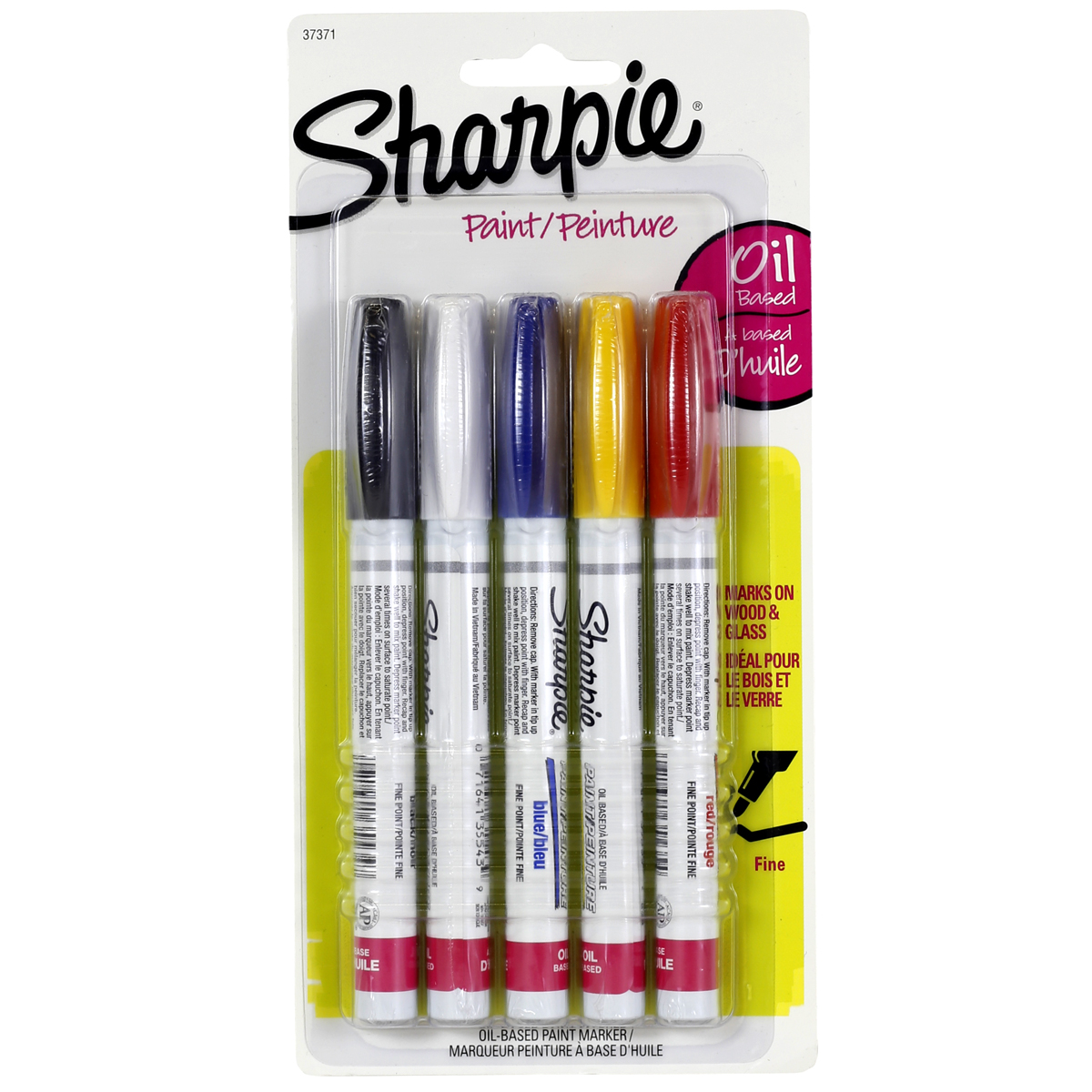 Sharpie® Oil-Based Paint Markers, Fine Point Primary Set