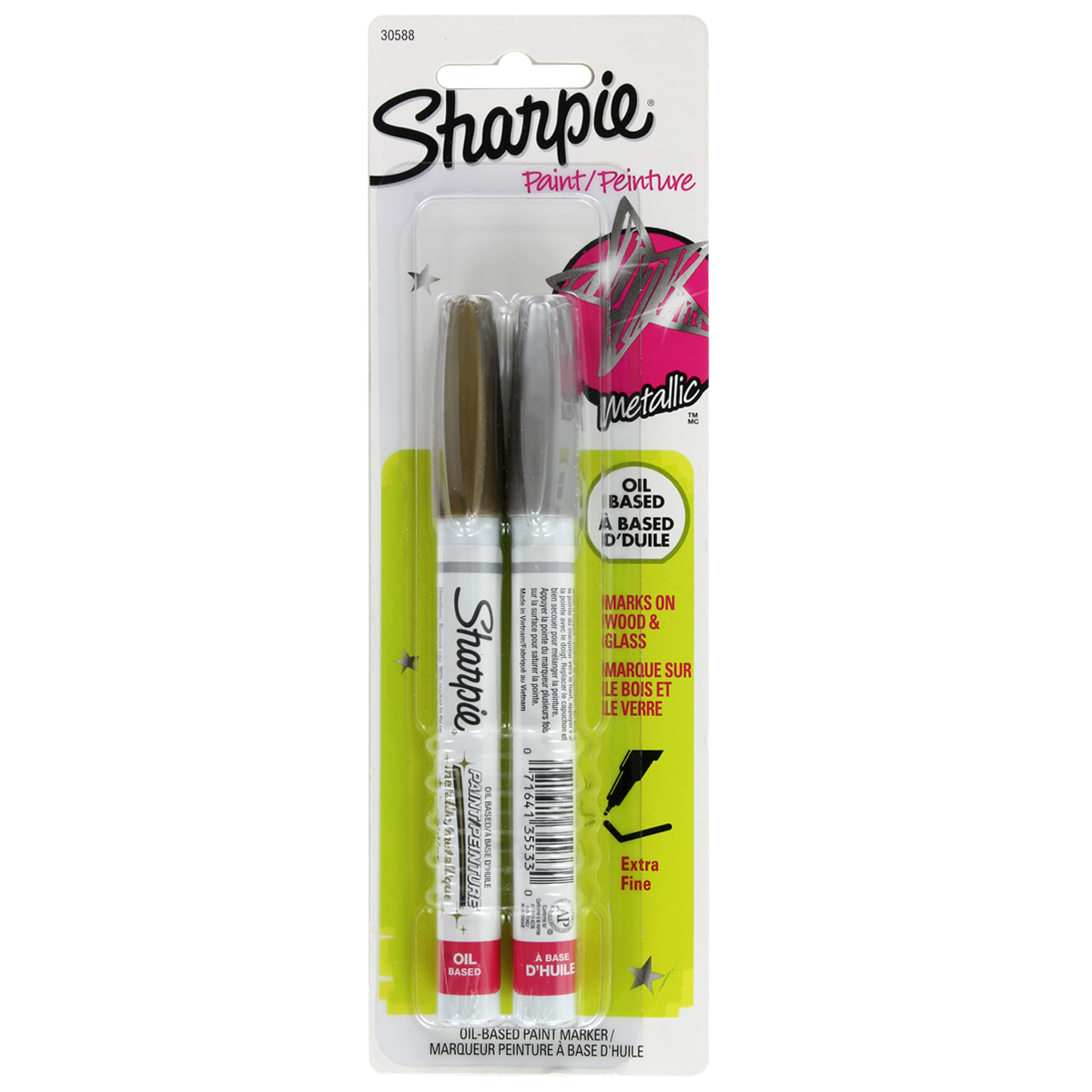 Sharpie® OilBased Paint Markers, Extra Fine Point Metallic Set