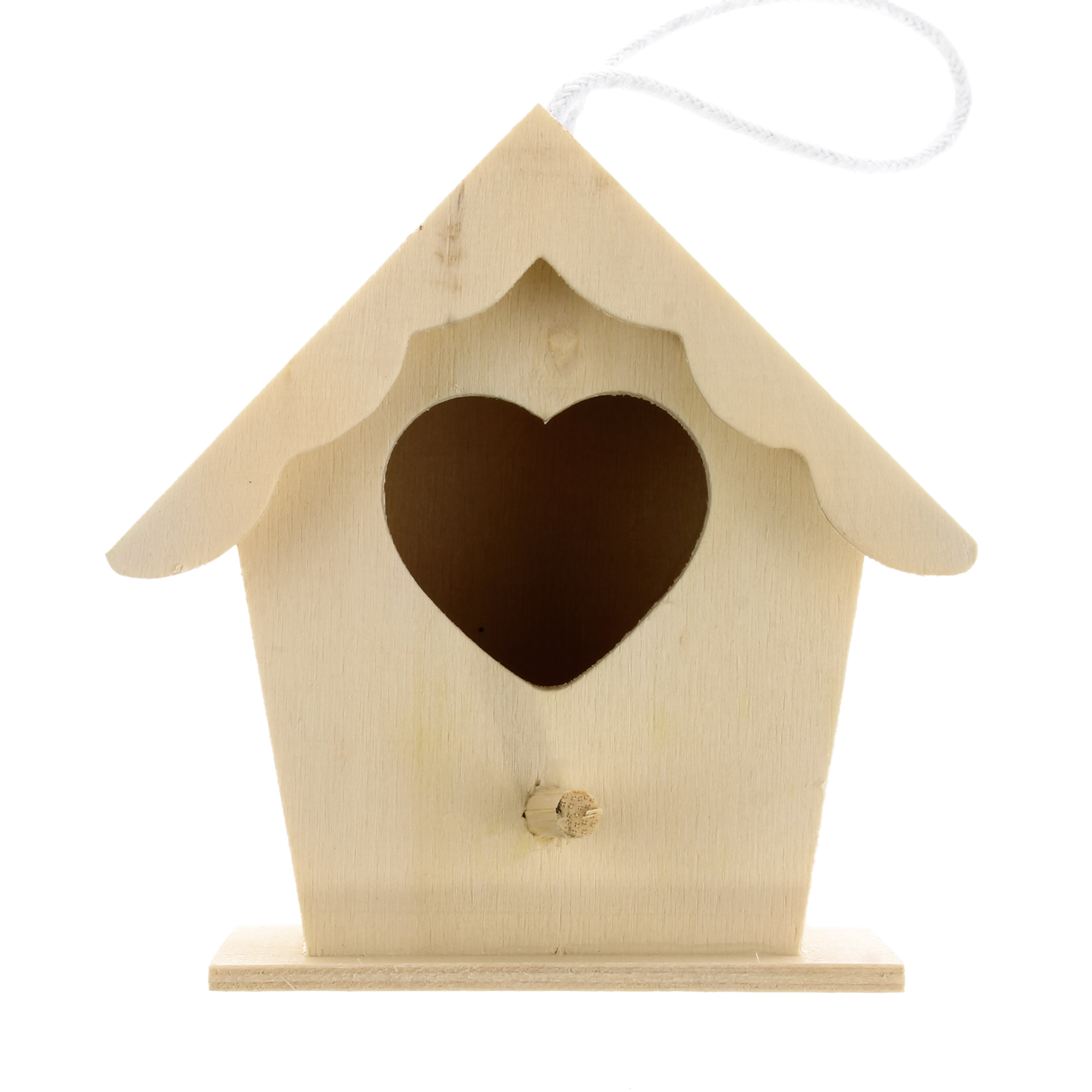 Mini Wood Birdhouse by ArtMinds®, Heart