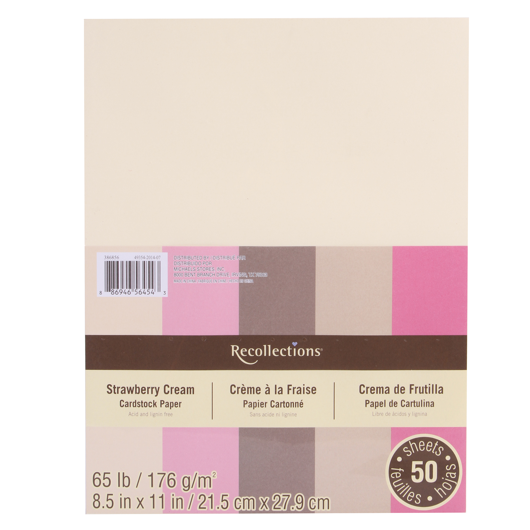 Buy the Strawberry Cream Cardstock Paper by Recollections® at Michaels