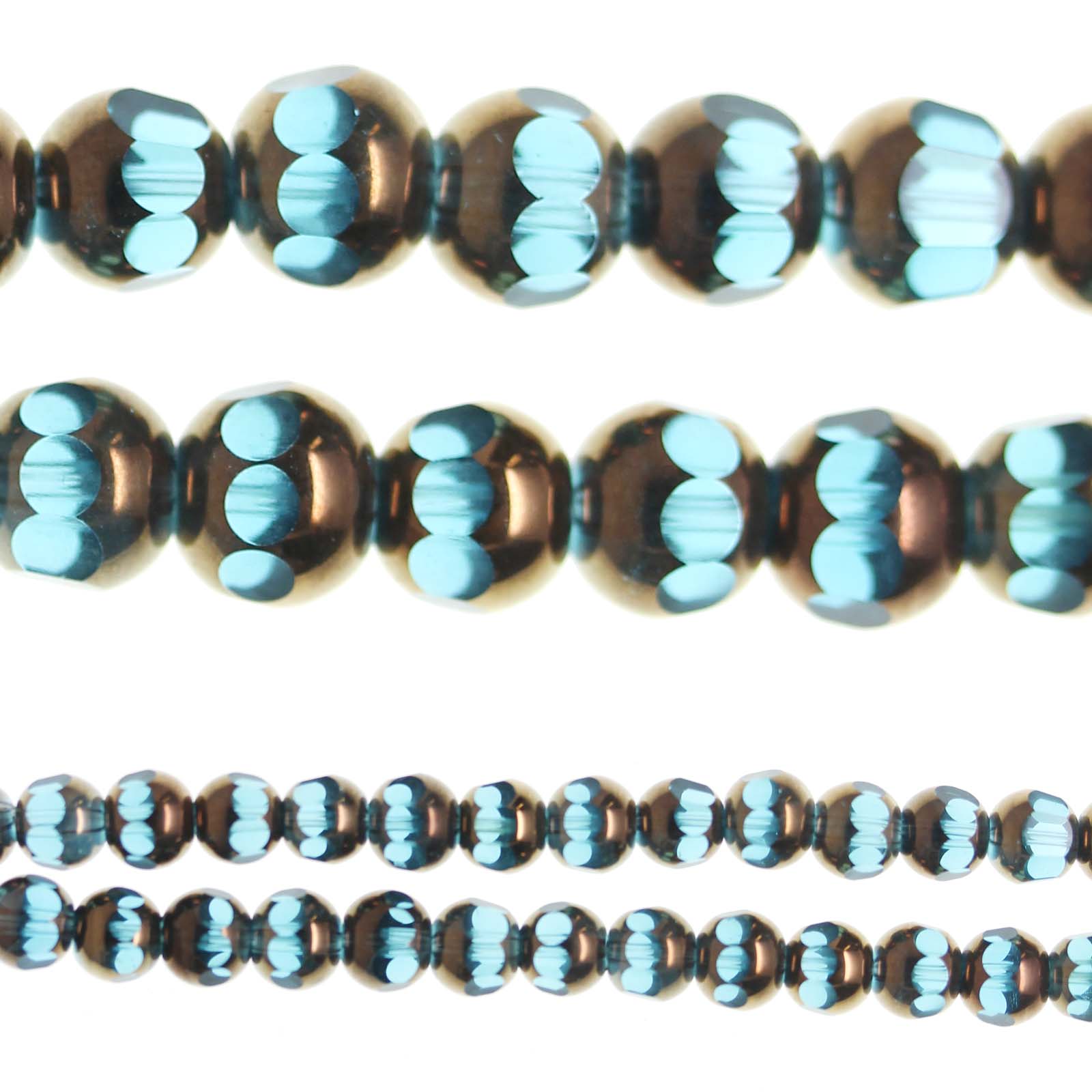 Buy the Bead Gallery® Glass Beads, Aqua & Copper at Michaels