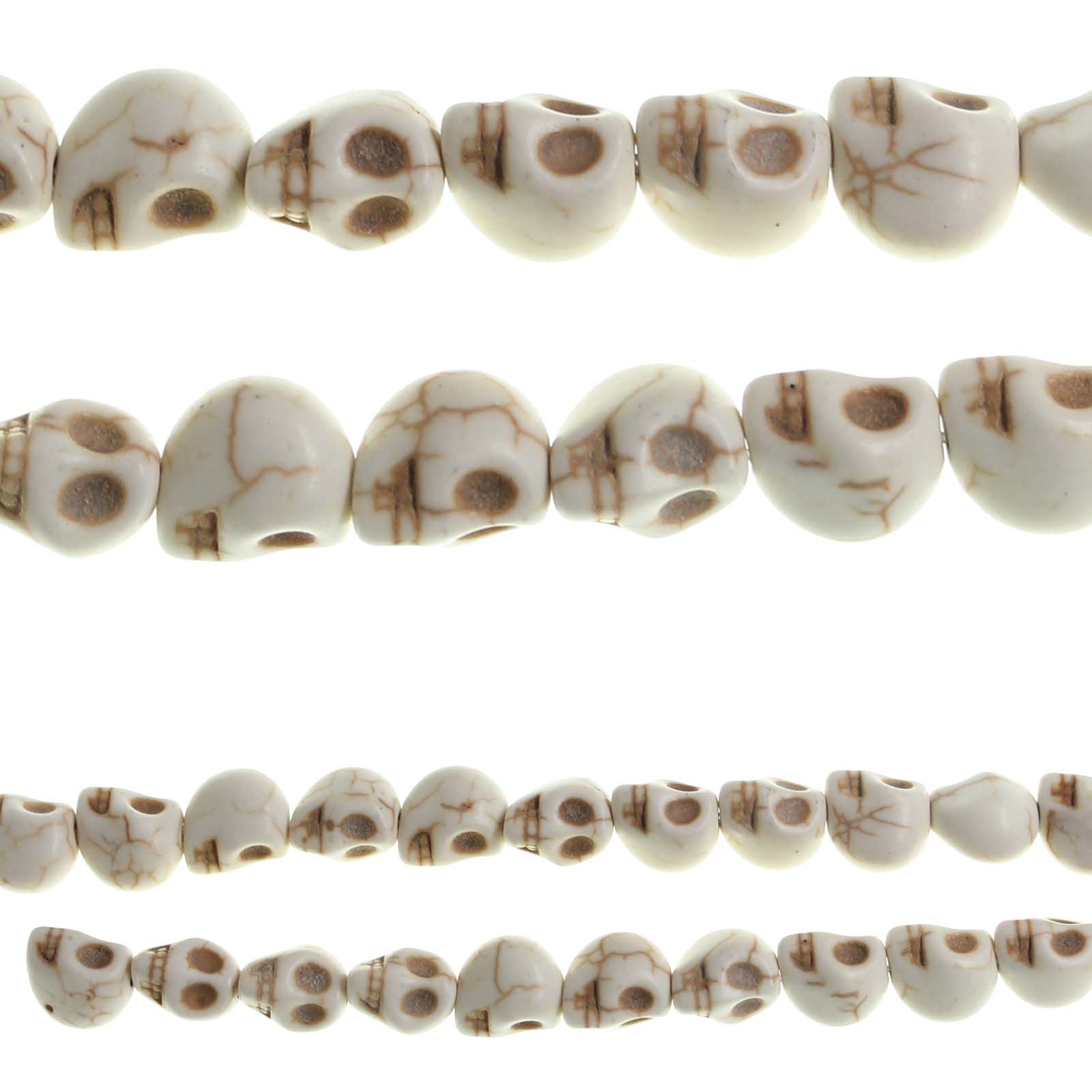 Buy the Halcraft® Bead Gallery® Stone Skull Beads, White at Michaels