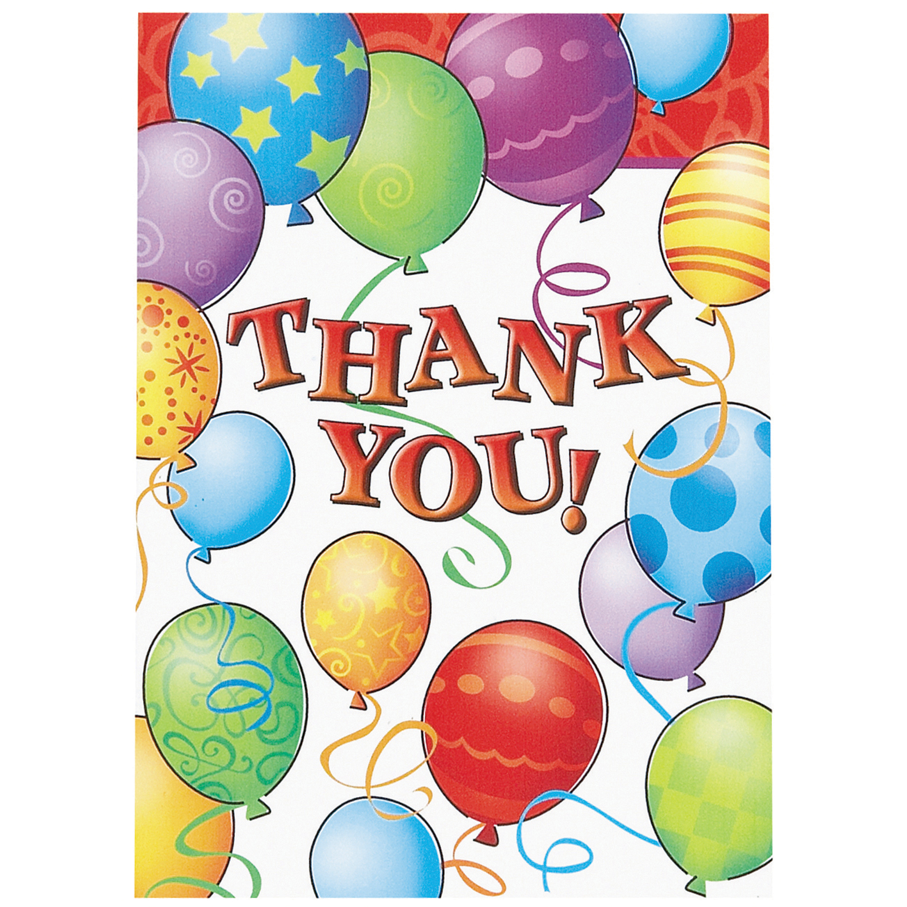 Birthday Balloons Thank You Notes| Birthday Party Supplies
