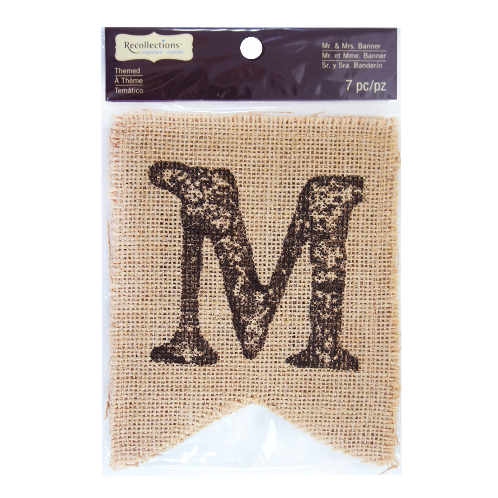 Buy the Mr Mrs Burlap Banners by Recollections at 