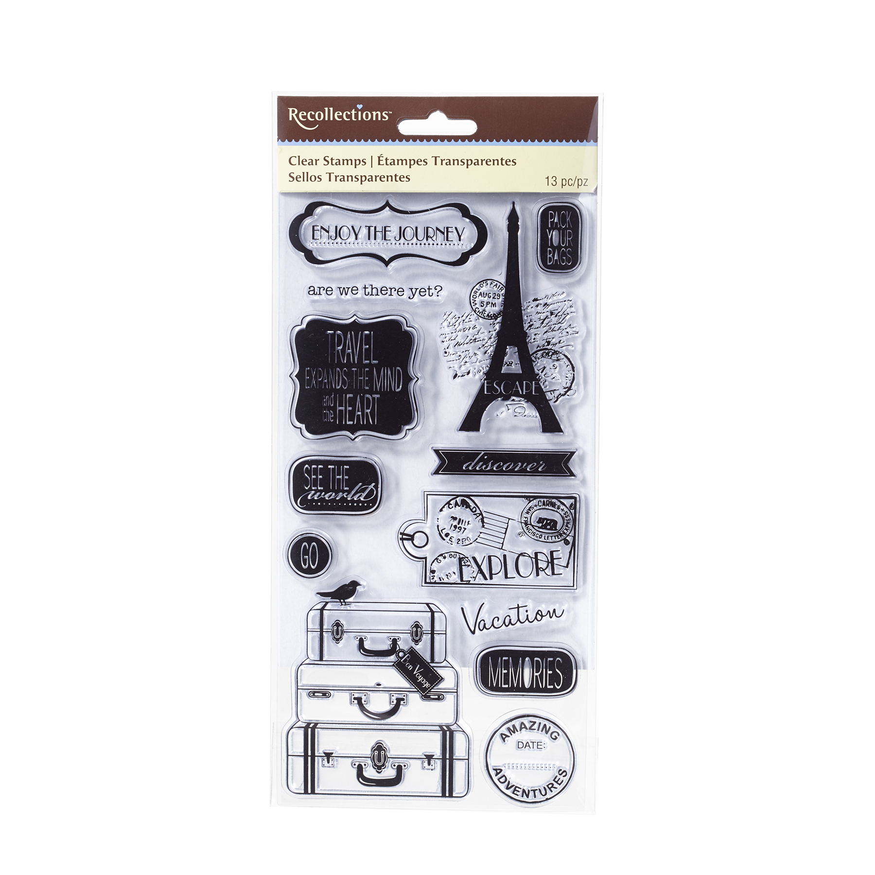 Find the Travel Clear Stamps by Recollections™ at Michaels