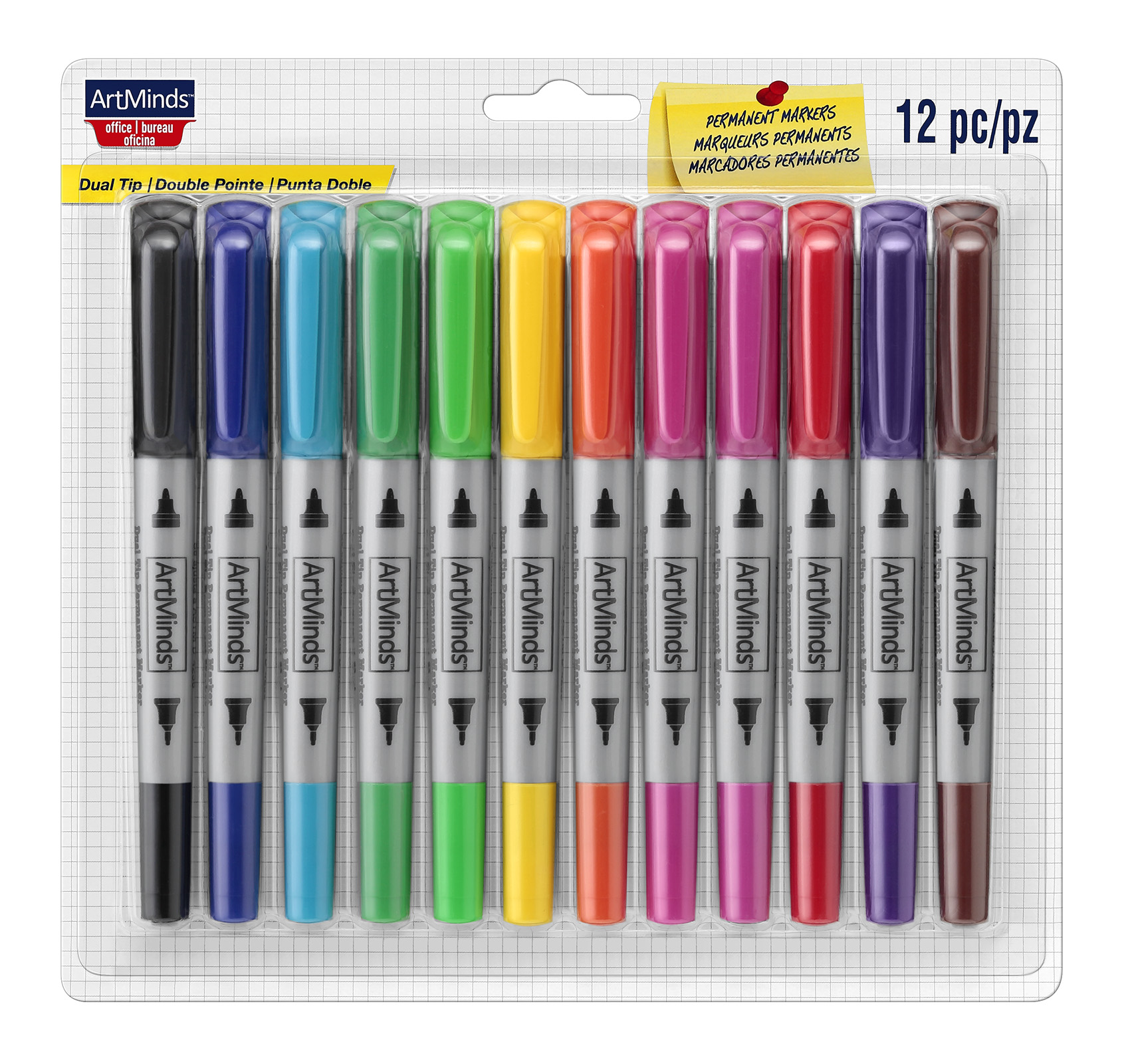 ArtMinds® Dual Tip Permanent Markers