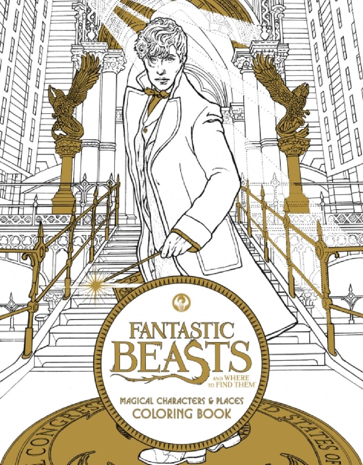 Fantastic Beasts and Where to Find Them Magical Character & Places Coloring Book
