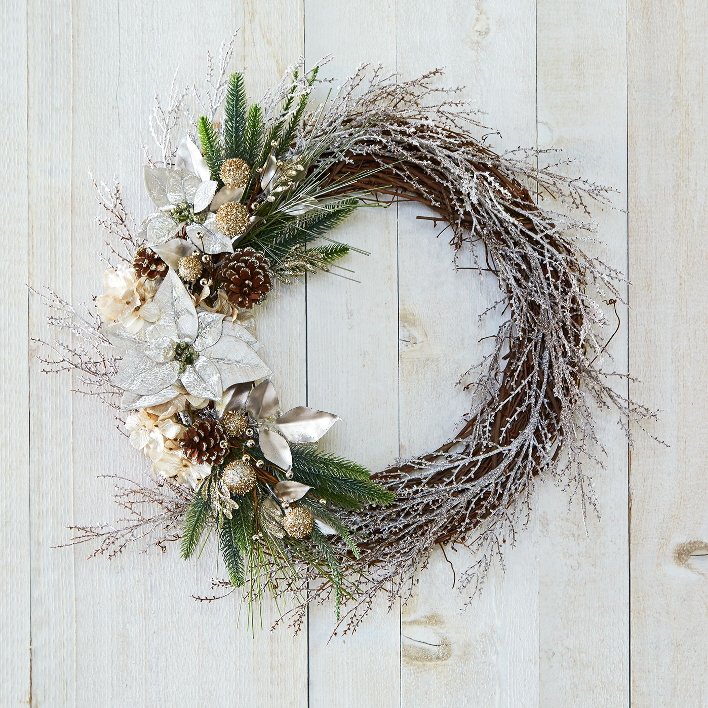 Shimmer Noel Floral Wreath
