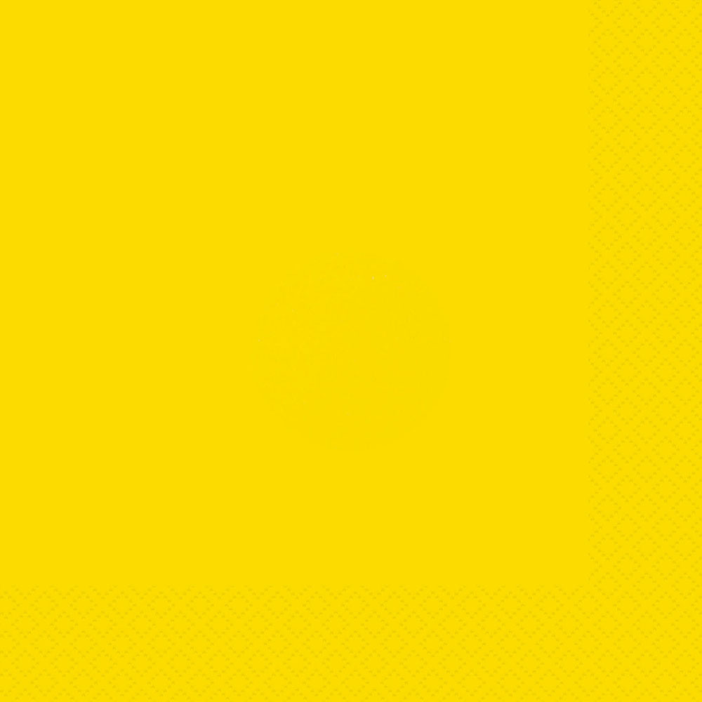 Neon Yellow Paper Napkins | Neon Yellow Party Supplies
