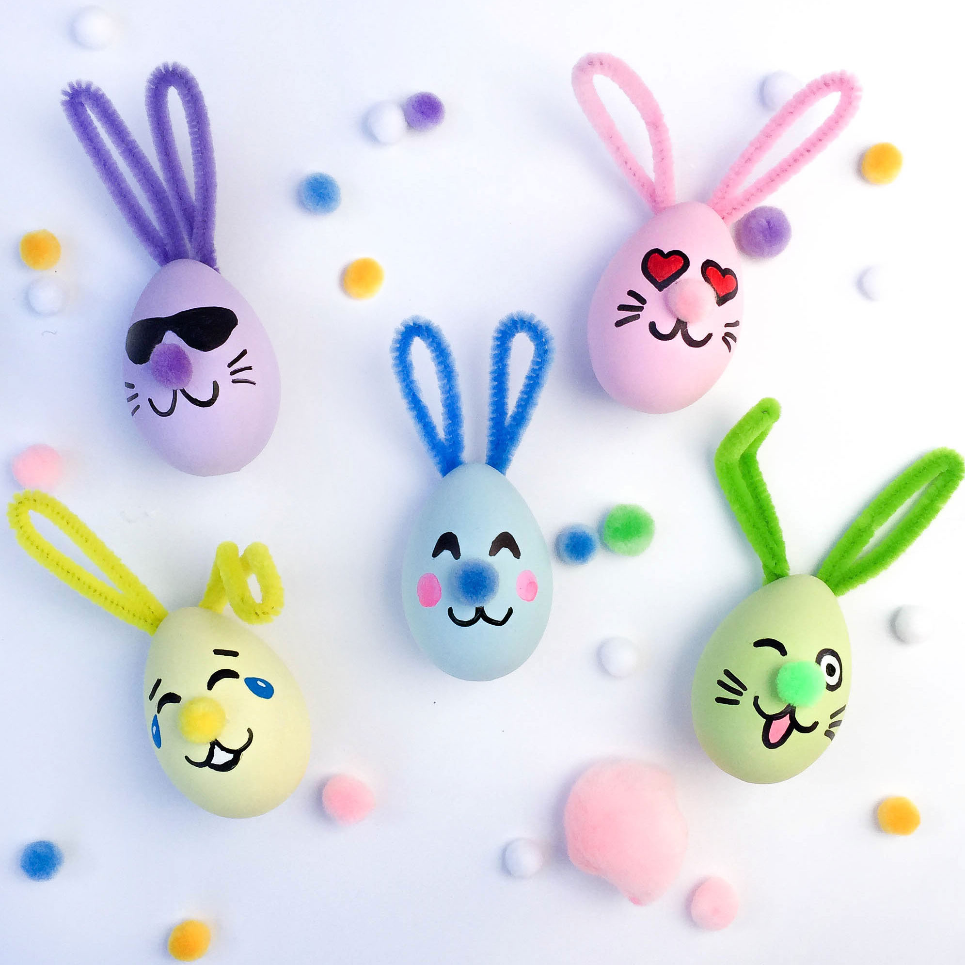 Bunny Emoji Easter Eggs