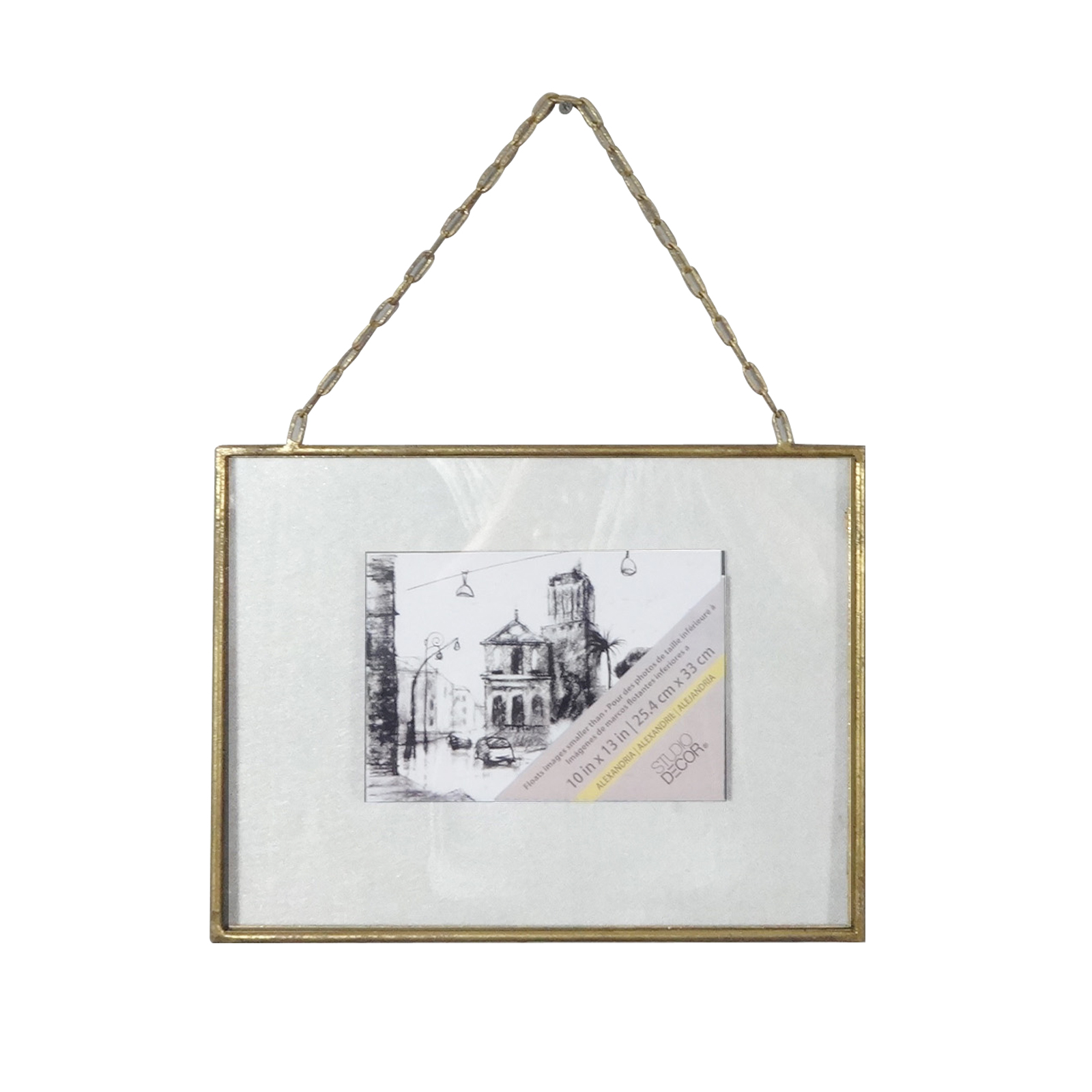 Buy the Gold Float Frame, 10" x 13", Alexandria By Studio