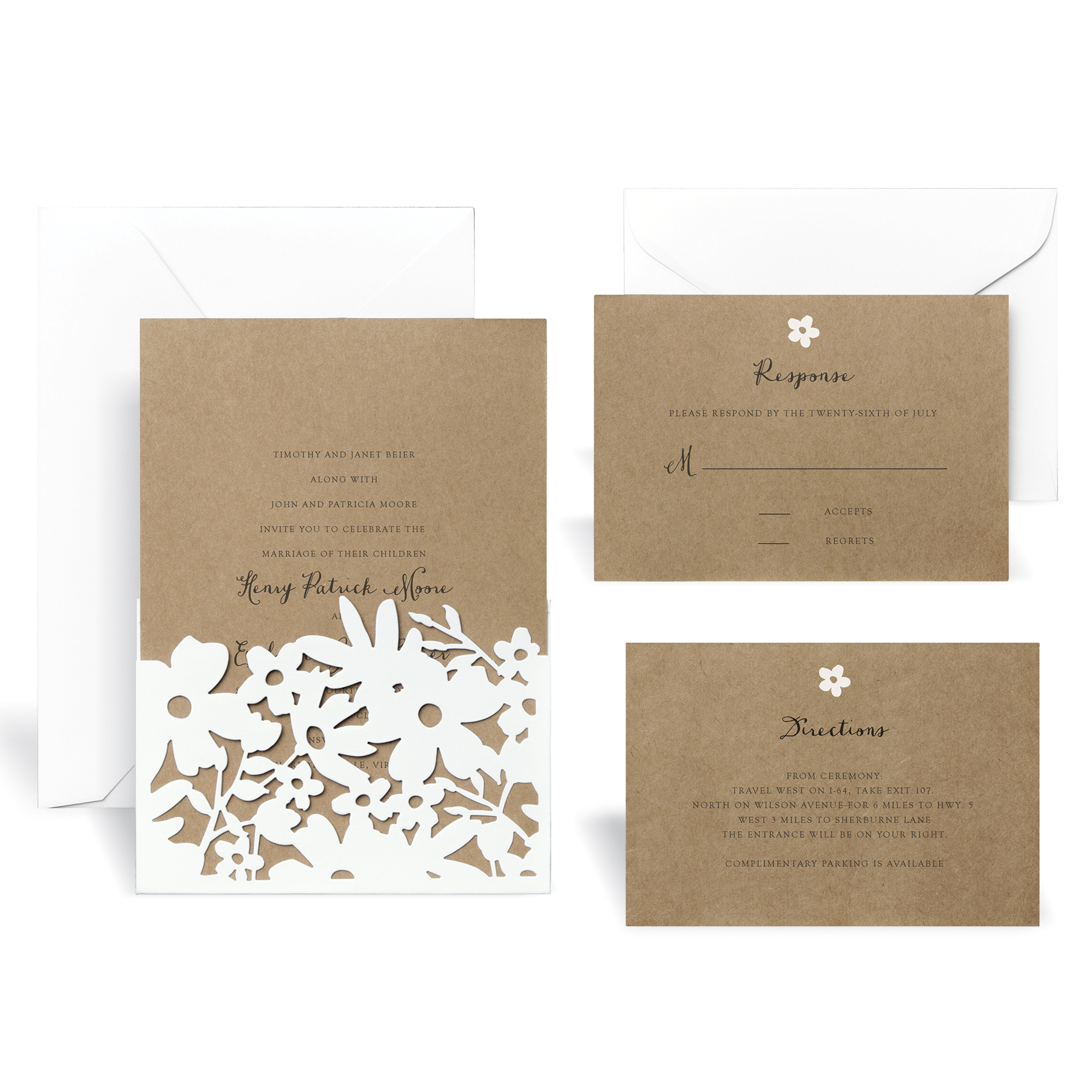 Printable Wedding Invitation Kit Wedding Printables DIY