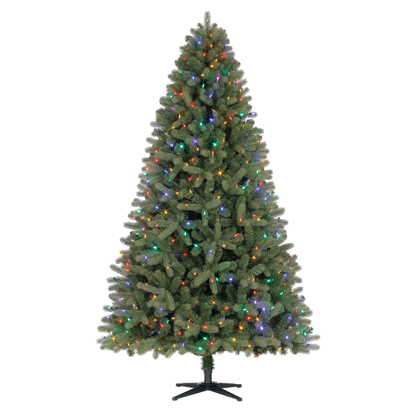 7.5 Ft. Pre-Lit Fremont Pine Full Artificial Christmas Tree, Color ...